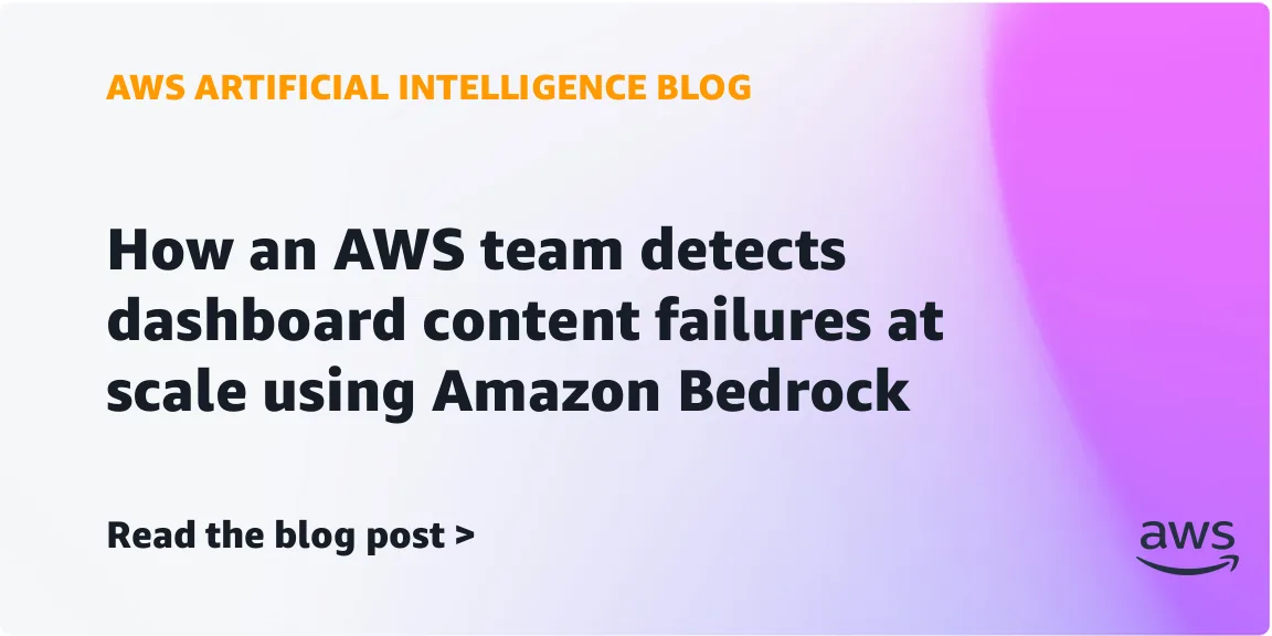AWS-инженеры сократили время обнаружения сбоев дашбордов с 72 часов до 1 часа с помощью