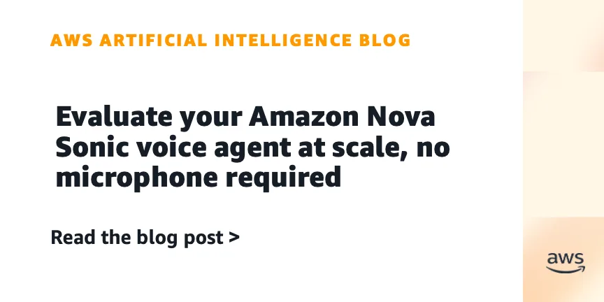 AWS представила Nova Sonic Test Harness