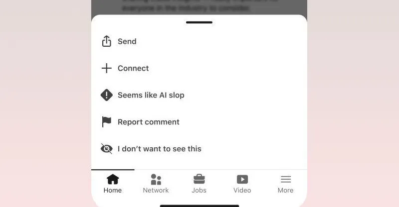 Более миллиона пользователей LinkedIn нажали кнопку «Похоже на ИИ-мусор»