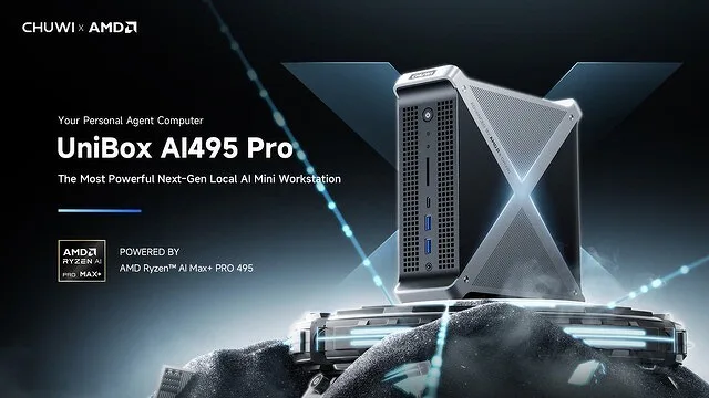 CHUWI представила мини-ПК UniBox AI495 Pro на AMD Ryzen ИИ MAX+ PRO 495 для локального ИИ