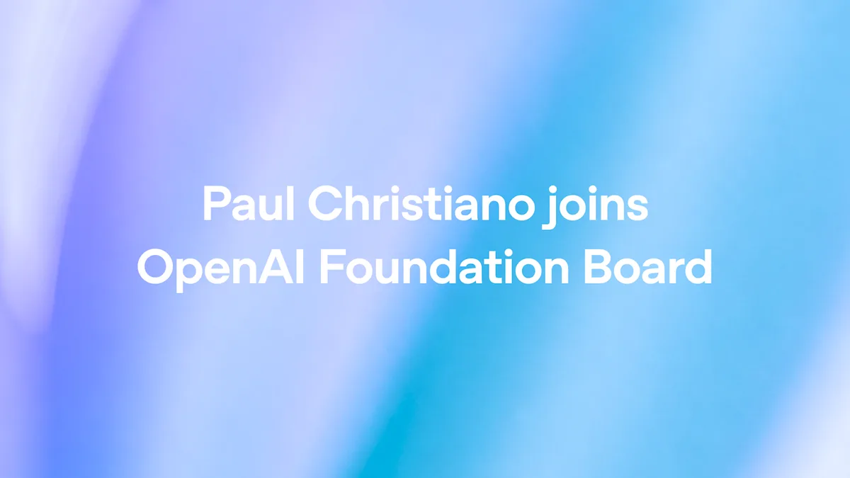 Пол Кристиано вошел в совет Фонда OpenAI как наблюдатель