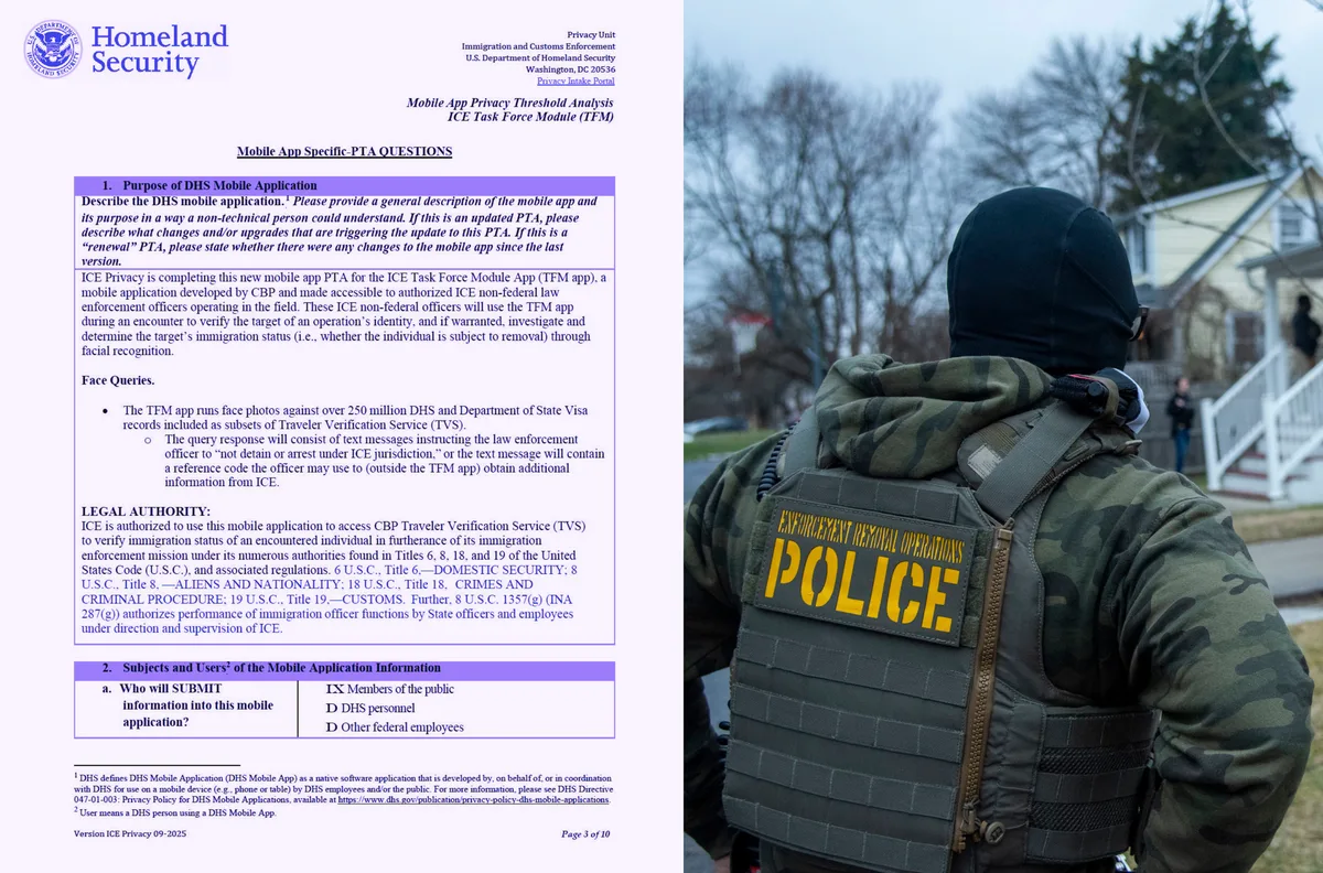 ICE передаст полиции приложение для распознавания лиц для проверки статуса иммигрантов