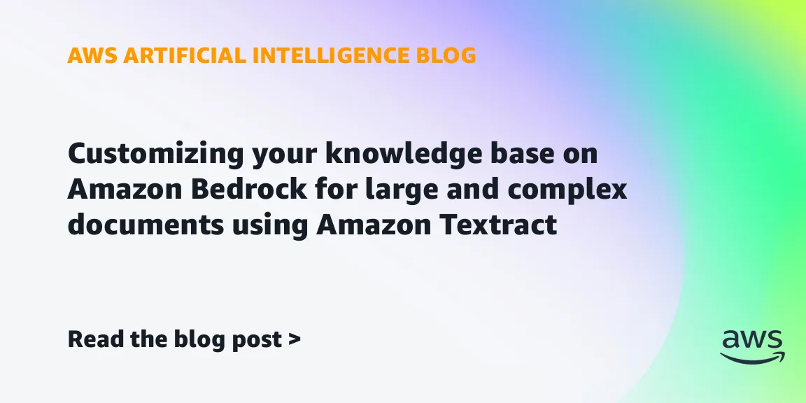 Как Amazon Bedrock и Textract превращают счета за коммунальные услуги