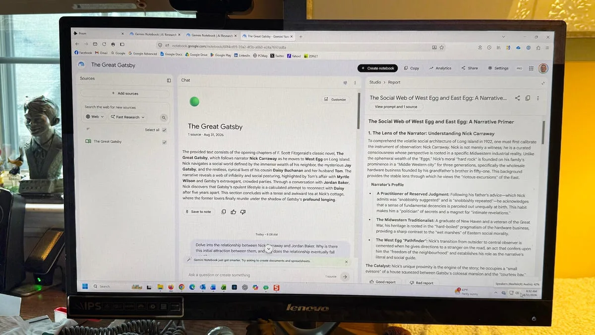 Gemini Notebook научился анализировать книги из Google Play: что это даёт