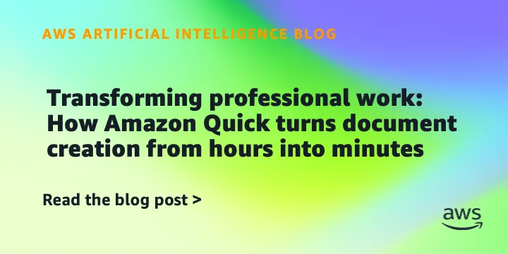 Amazon Quick: создание профессиональных документов за минуты