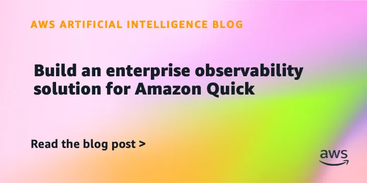 Корпоративный мониторинг Amazon Quick: единая панель для данных использования и затрат