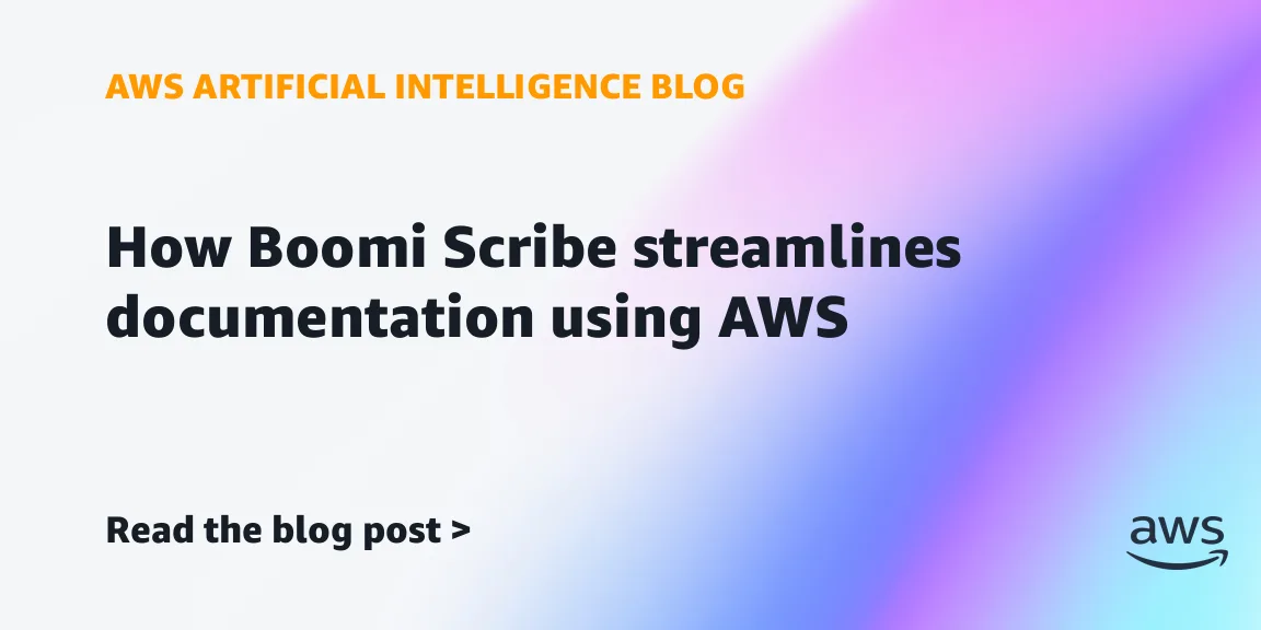 Boomi Scribe: ИИ-агент на AWS автоматизирует документацию интеграций