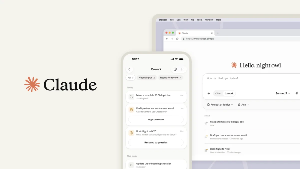 Claude Cowork от Anthropic стал доступен на мобильных устройствах и в вебе