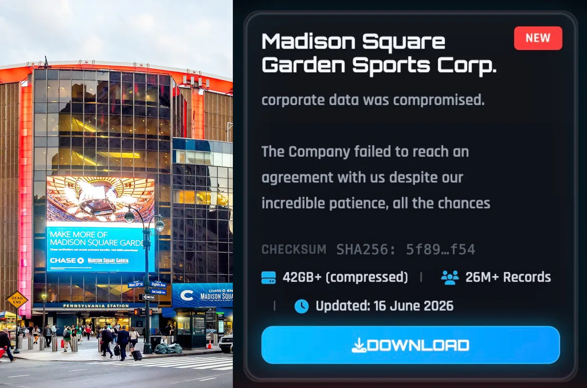 Хакеры SlinyHunters слили данные Madison Square Garden и клуба Knicks