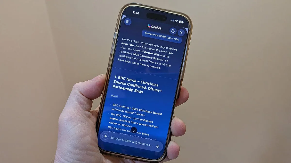 Мобильный Edge получил шесть новых функций на базе Copilot