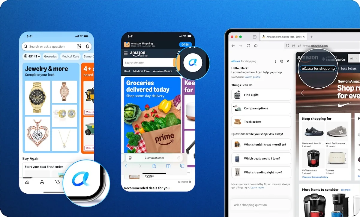Amazon запускает ИИ-помощника для покупок Alexa for Shopping на замену Rufus