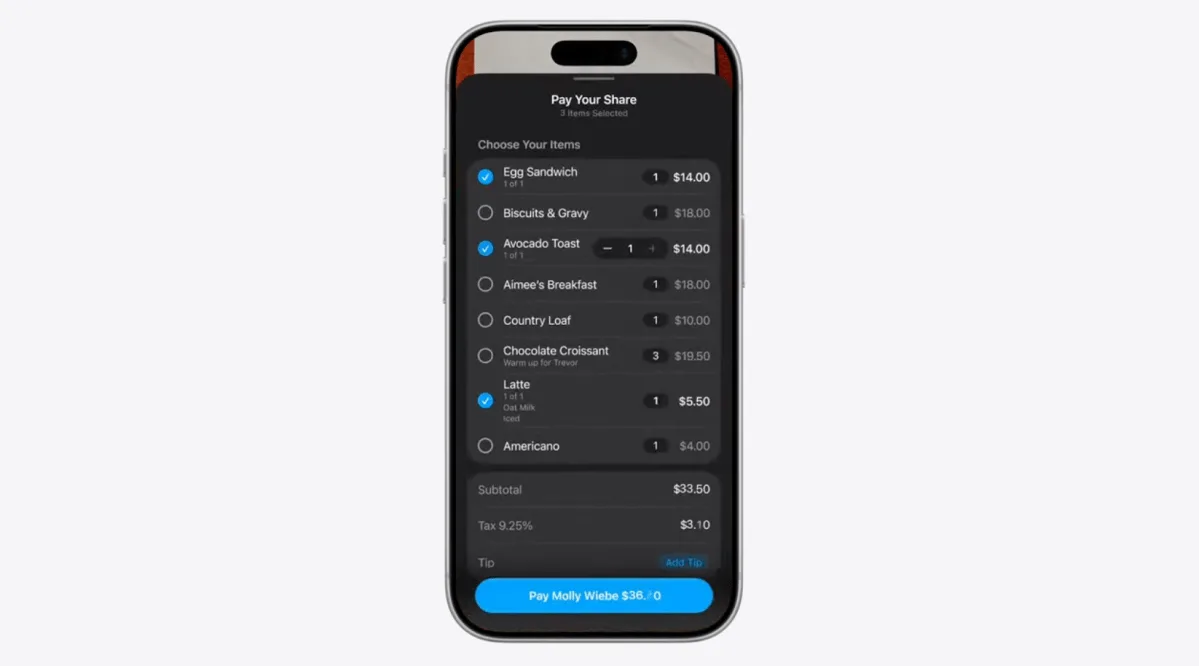Apple представила разделение счёта через камеру iPhone на WWDC 2026