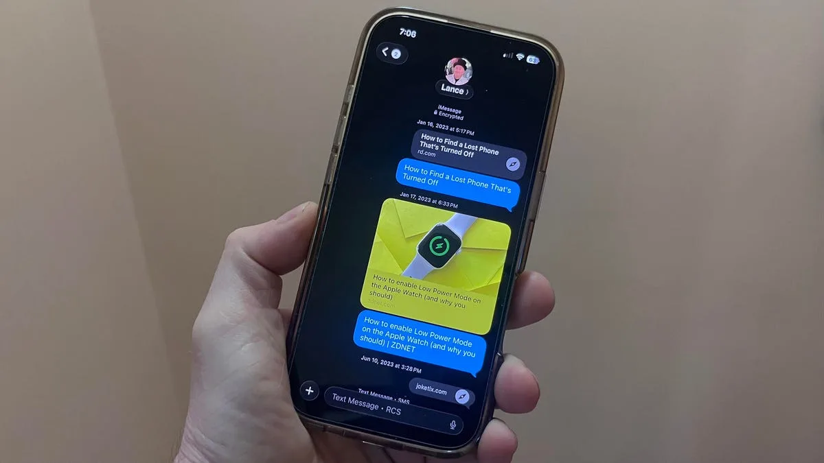 iOS 26.5 шифрует RCS-переписку между iPhone и Android