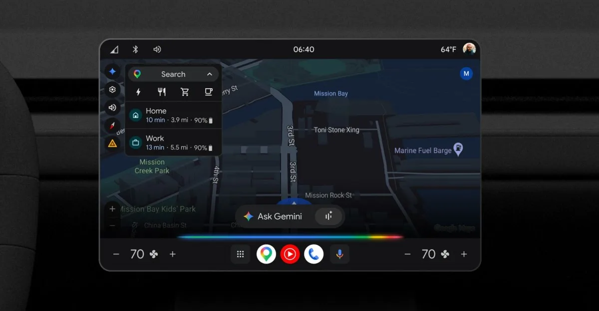 Gemini заменит Google Assistant в автомобилях с Google built-in