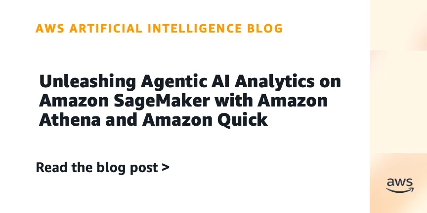 AWS запустила агентную аналитику на SageMaker с Athena и QuickSight