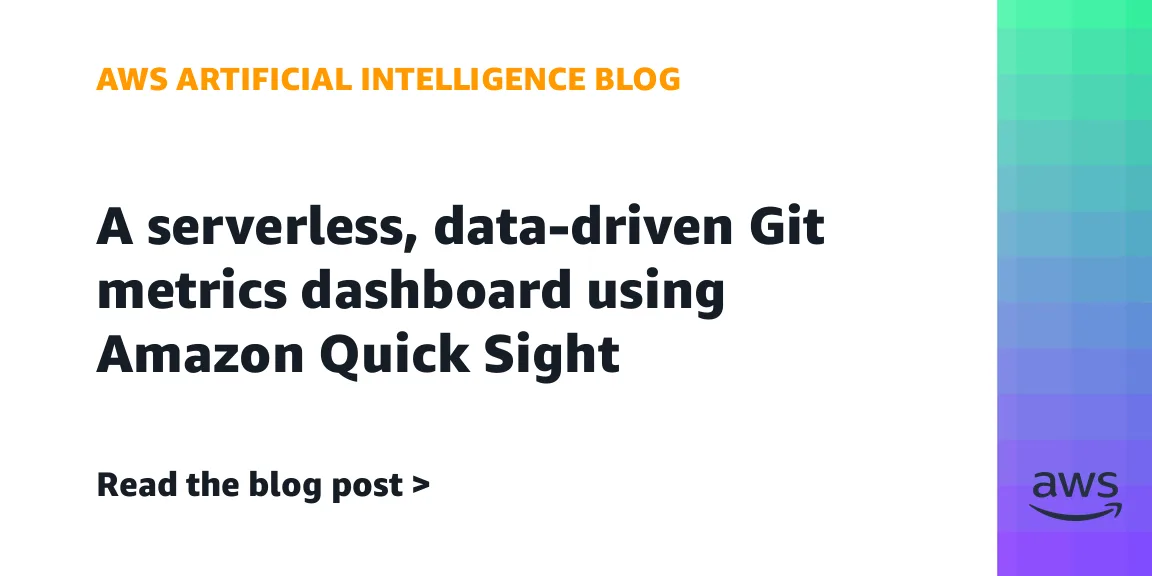 AWS показала бессерверный дашборд для метрик Git на базе Amazon Quick Sight