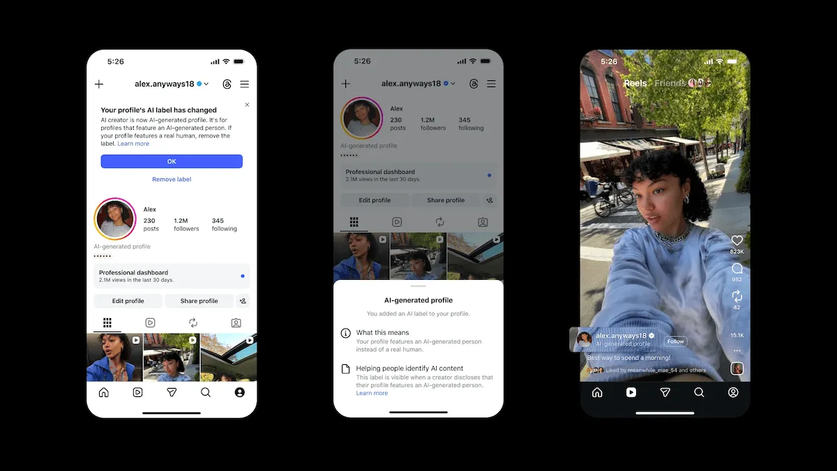 Instagram вводит ограничения для неразмеченных ИИ-профилей